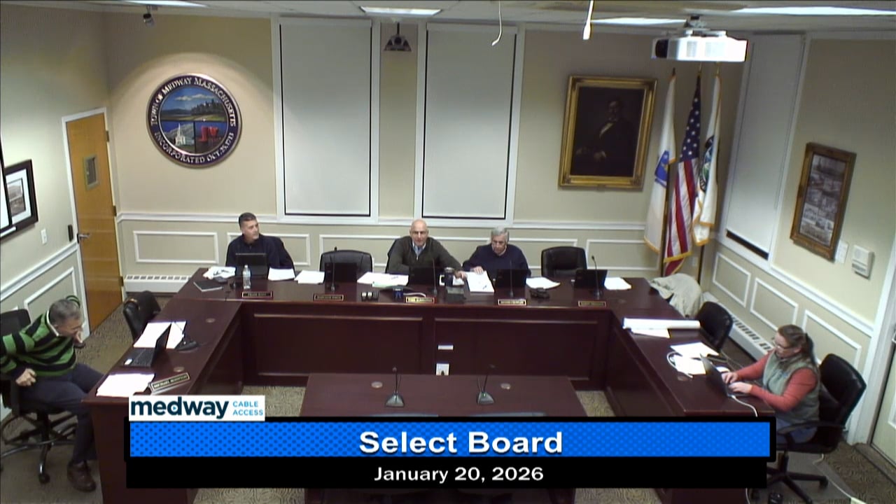 Thumbnail image for Select Board Meeting January 20, 2026