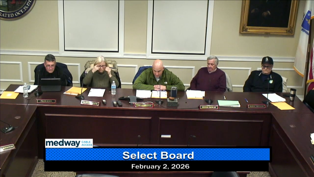 Thumbnail image for Select Board Meeting February 2nd, 2026