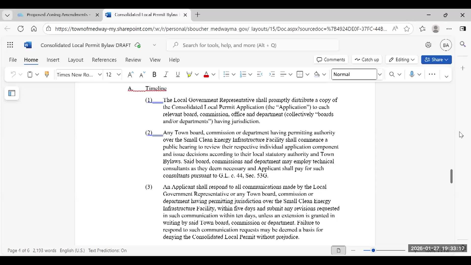 Thumbnail image for Planning & Economic Development Board Meeting January 27, 2026