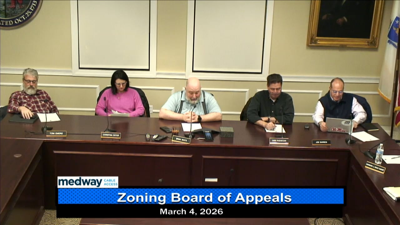 Thumbnail image for Zoning Board of Appeals Meeting March 4, 2026