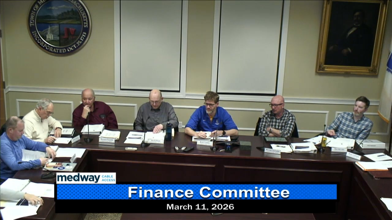 Thumbnail image for Finance Committee Meeting March 11, 2026
