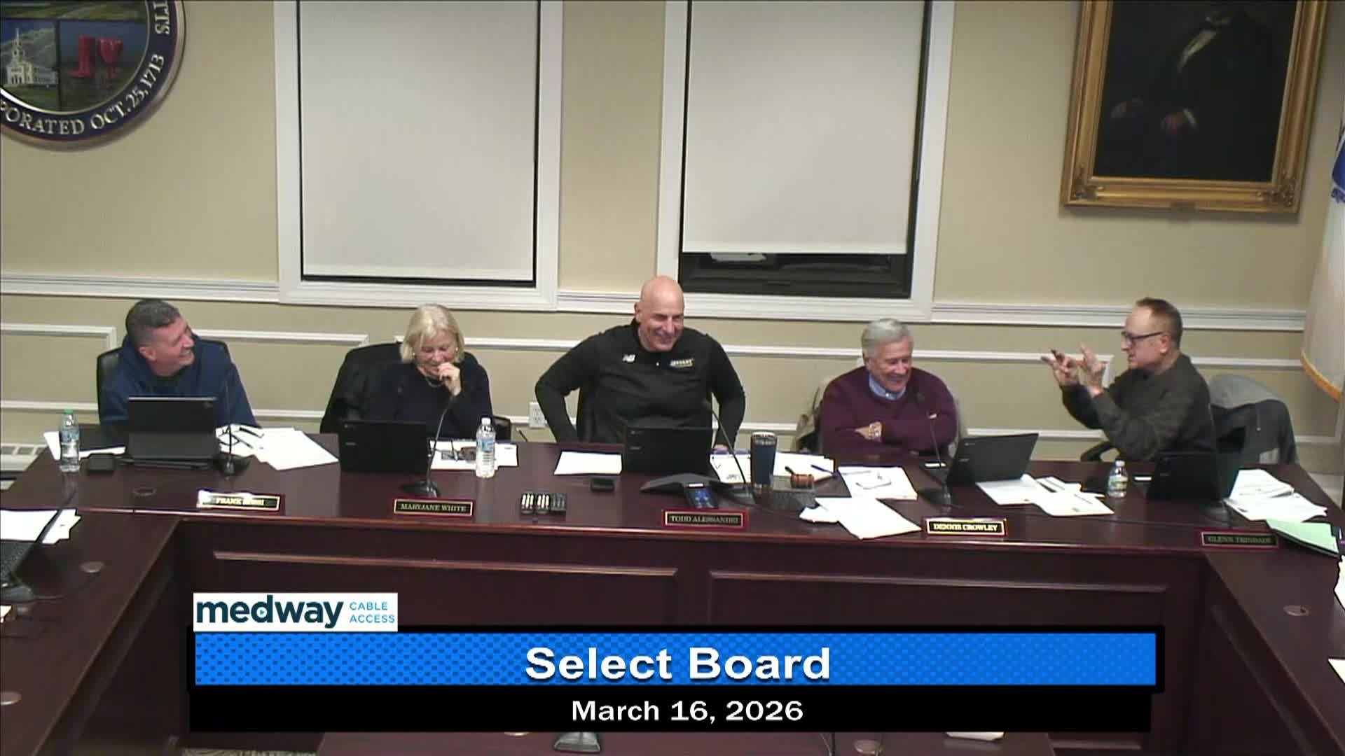 Thumbnail image for Select Board Meeting March 16, 2026
