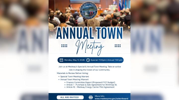 Thumbnail image for Medway Special and Annual Town Meeting - May 11, 2026