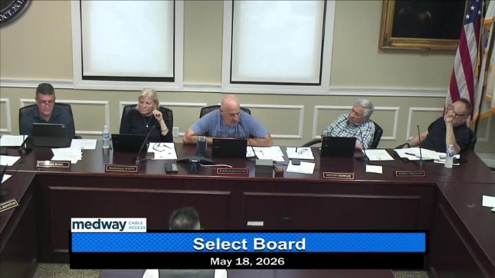 Thumbnail image for Select Board Meeting May 18th, 2026