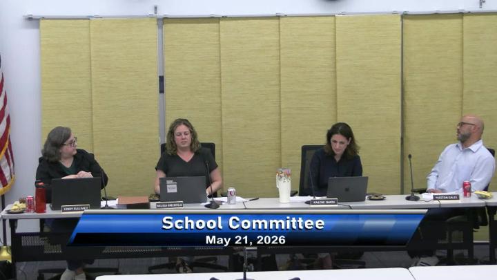 Thumbnail image for School Committee Meeting May 21st, 2026