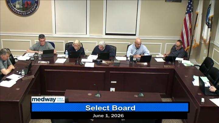 Thumbnail image for Select Board Meeting June 1st, 2026