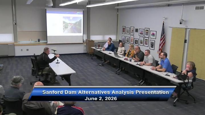 Thumbnail image for Sanford Dam Alternatives Analysis Presentation - June 2nd, 2026