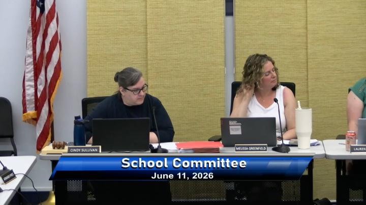 Thumbnail image for School Committee Meeting June 11, 2026