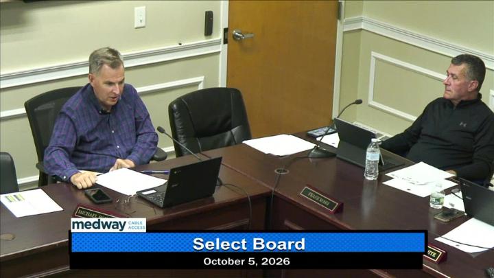Thumbnail image for Select Board October 5, 2026