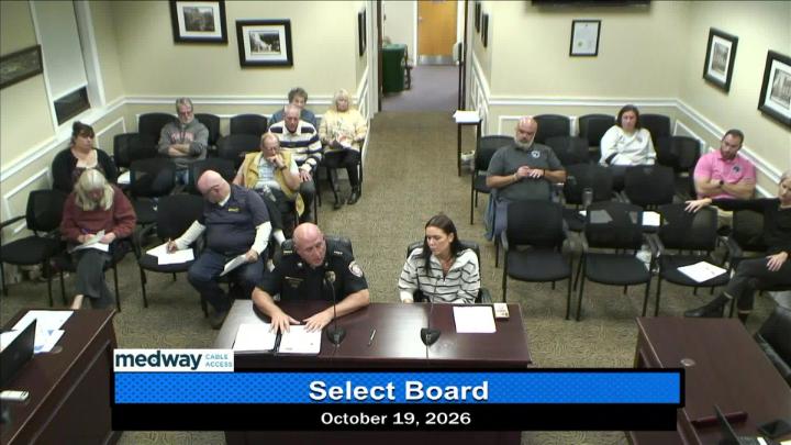 Thumbnail image for Select Board Meeting October 19, 2026