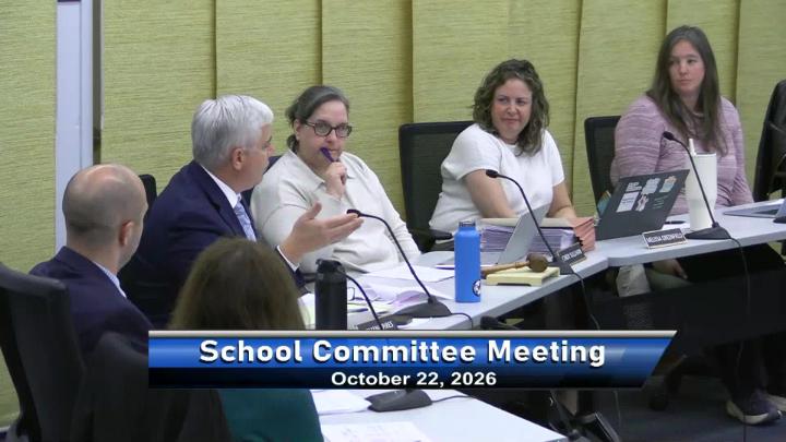 Thumbnail image for School Committee October 22, 2026